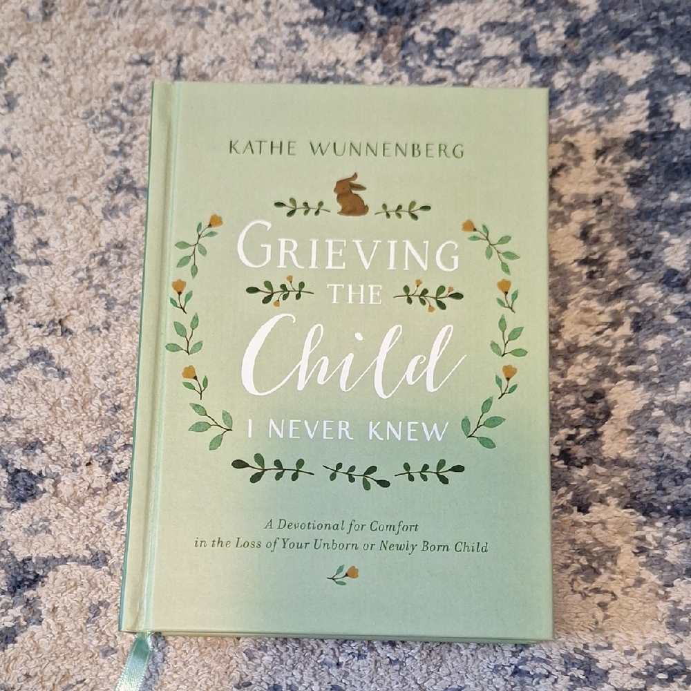 Grieving the Child I Never Knew — Mint Green Devotional Hardcover